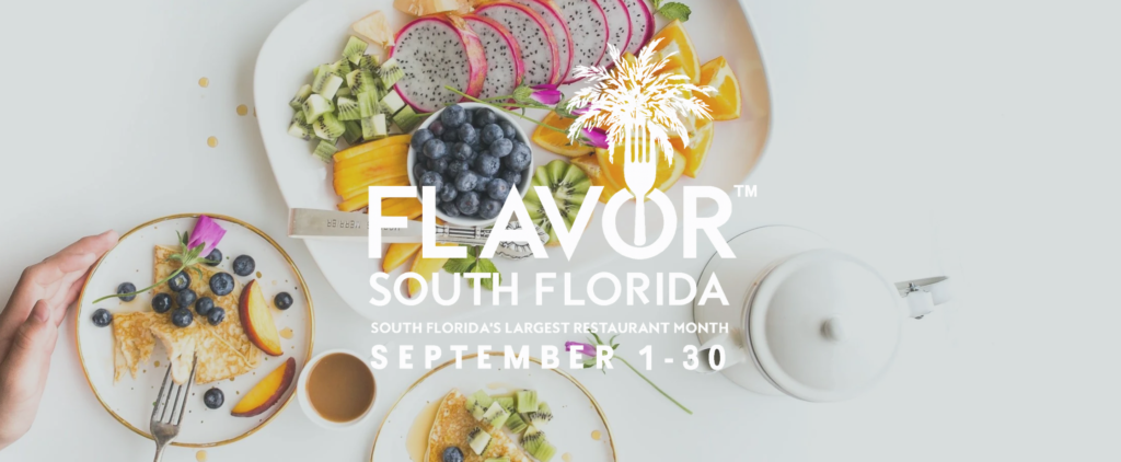 Flavor South Florida 2025 graphic. September 1-30.